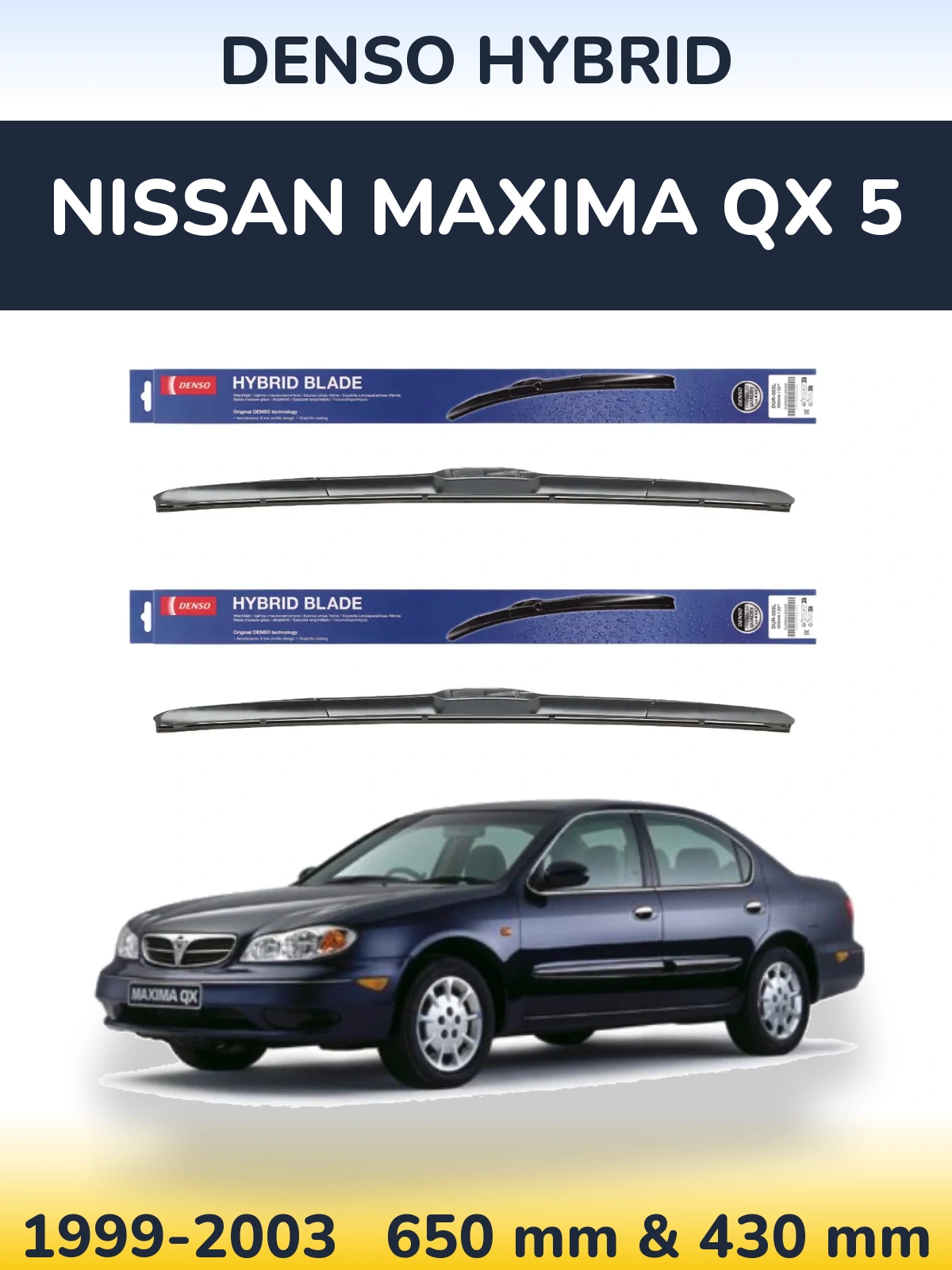 Ștergătoare Denso Hybrid pentru Nissan Maxima QX 5