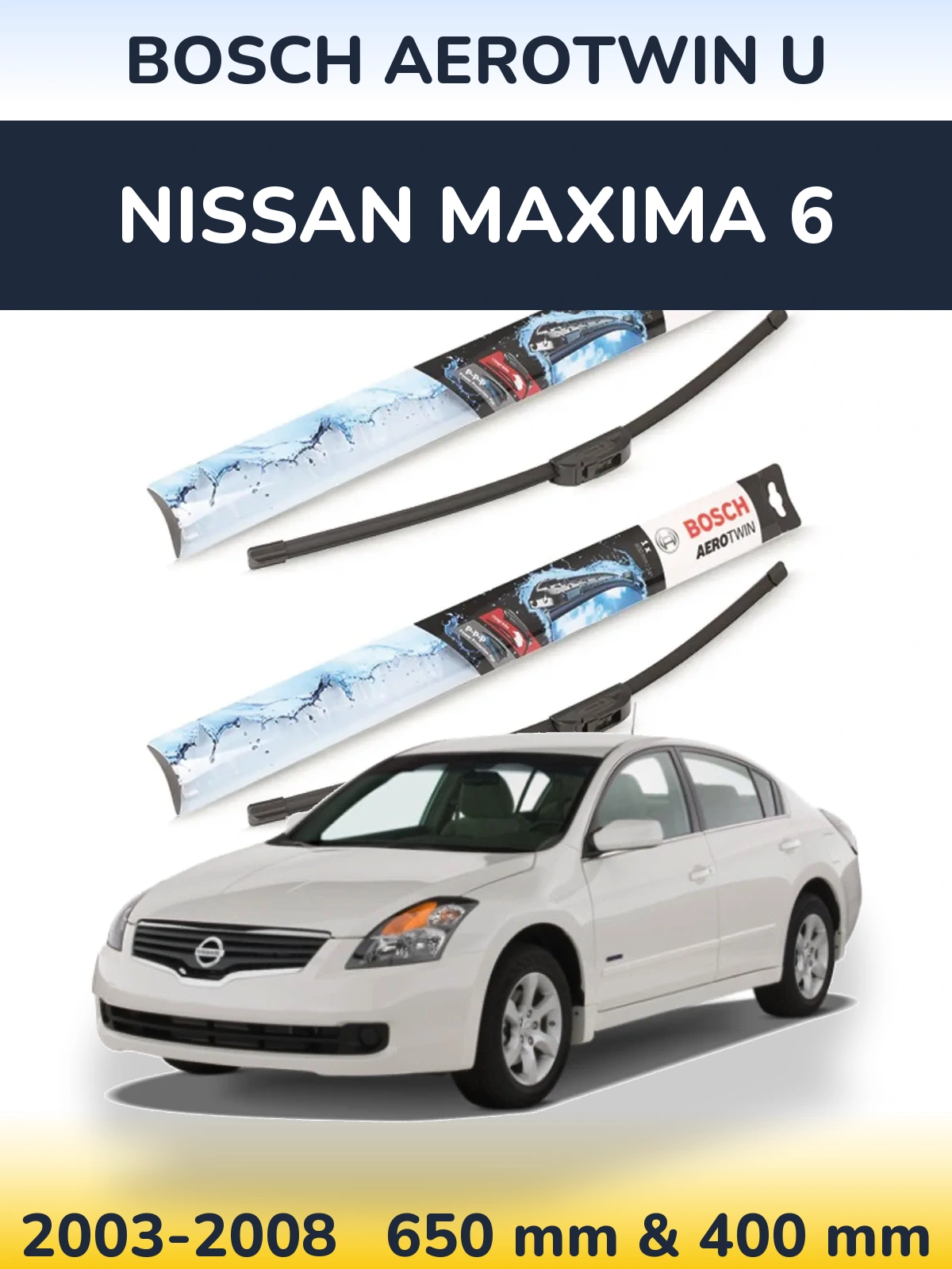 Ștergătoare BOSCH AeroTwin U pentru Nissan Maxima 6