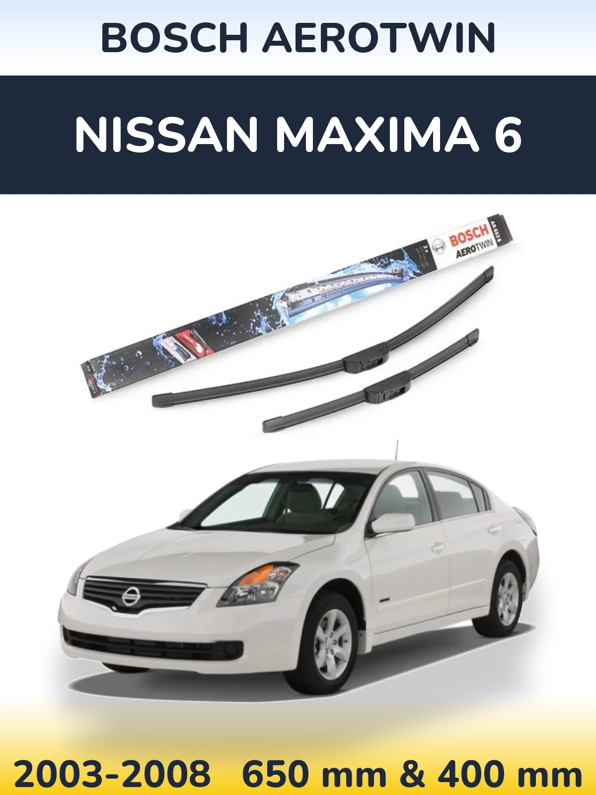 Ștergătoare BOSCH AeroTwin pentru Nissan Maxima 6