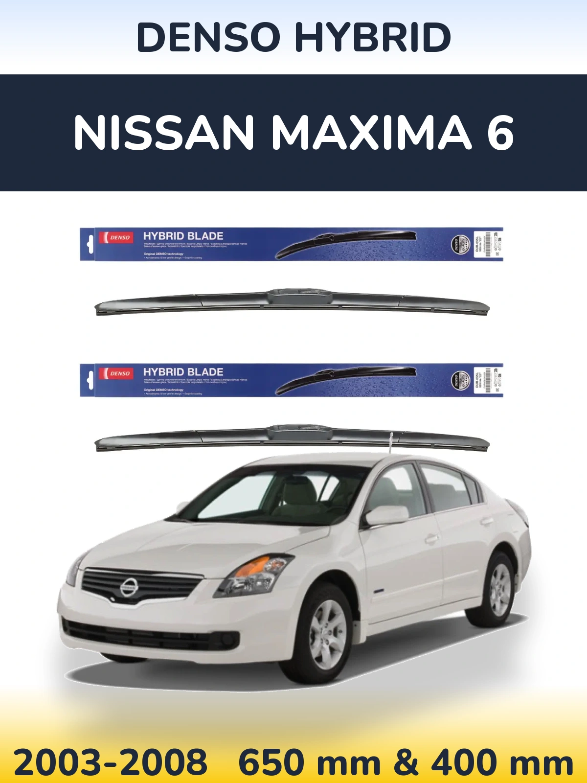 Ștergătoare Denso Hybrid pentru Nissan Maxima 6