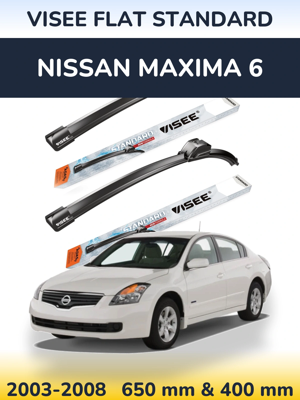 Ștergătoare VISEE FLAT STANDARD pentru Nissan Maxima 6
