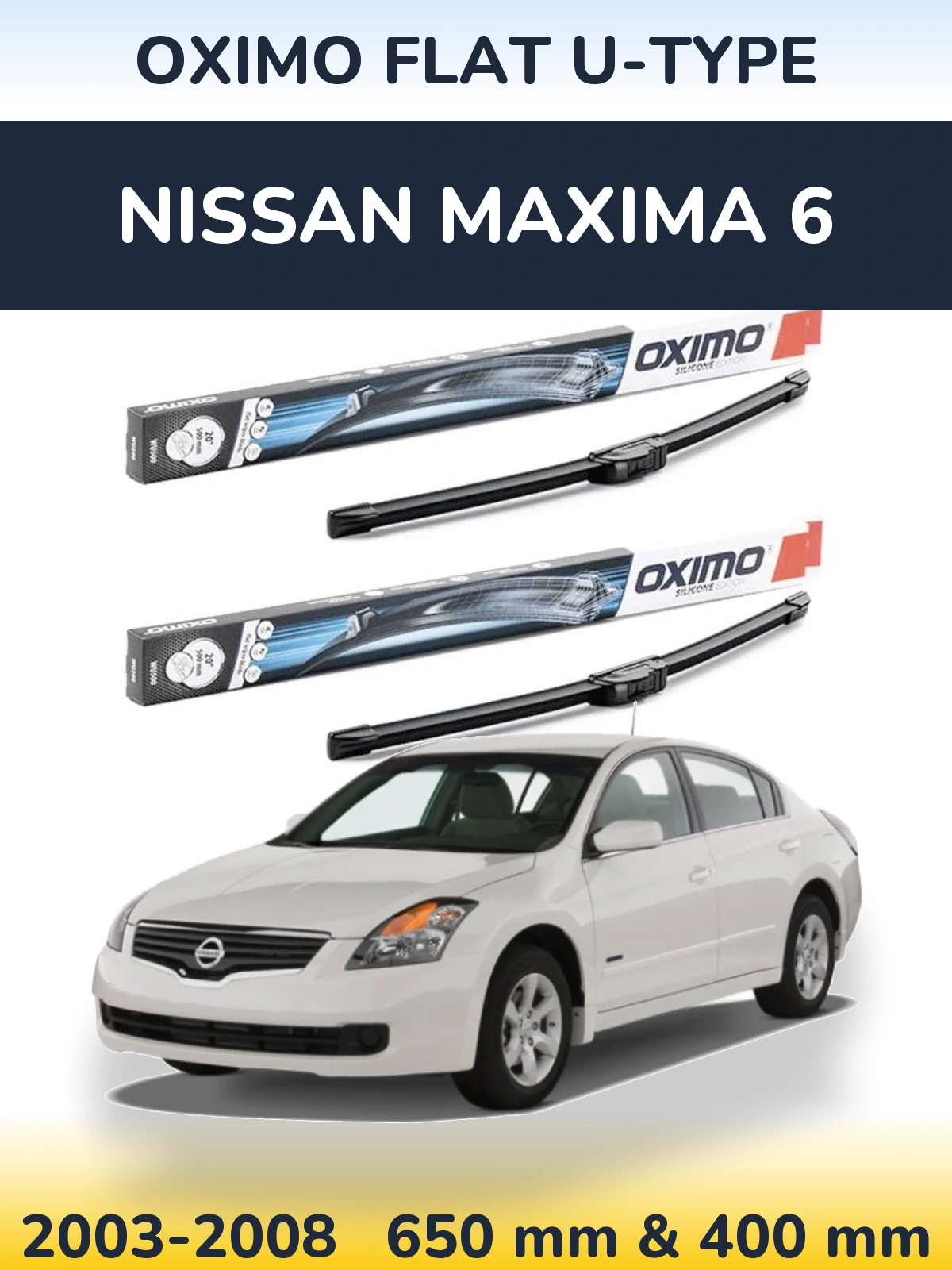 Ștergătoare Oximo Flat U-type pentru Nissan Maxima 6