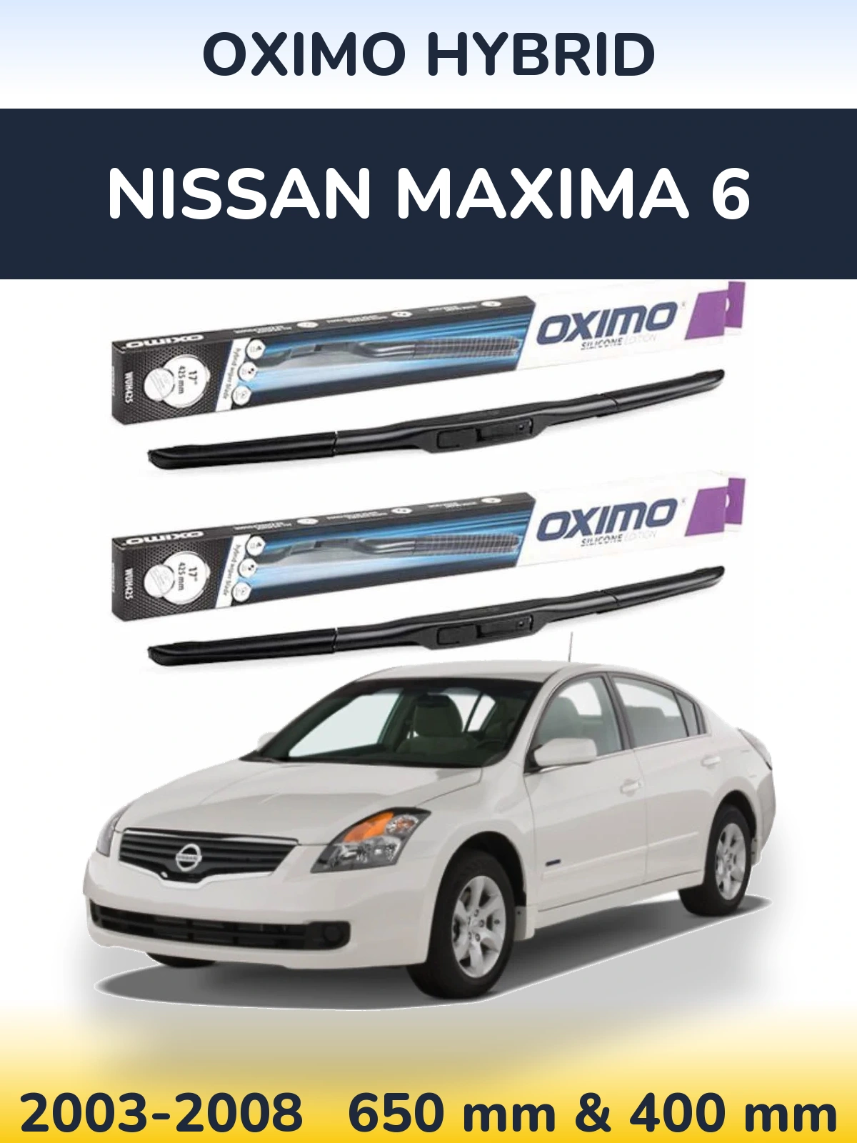 Ștergătoare Oximo Hybrid pentru Nissan Maxima 6