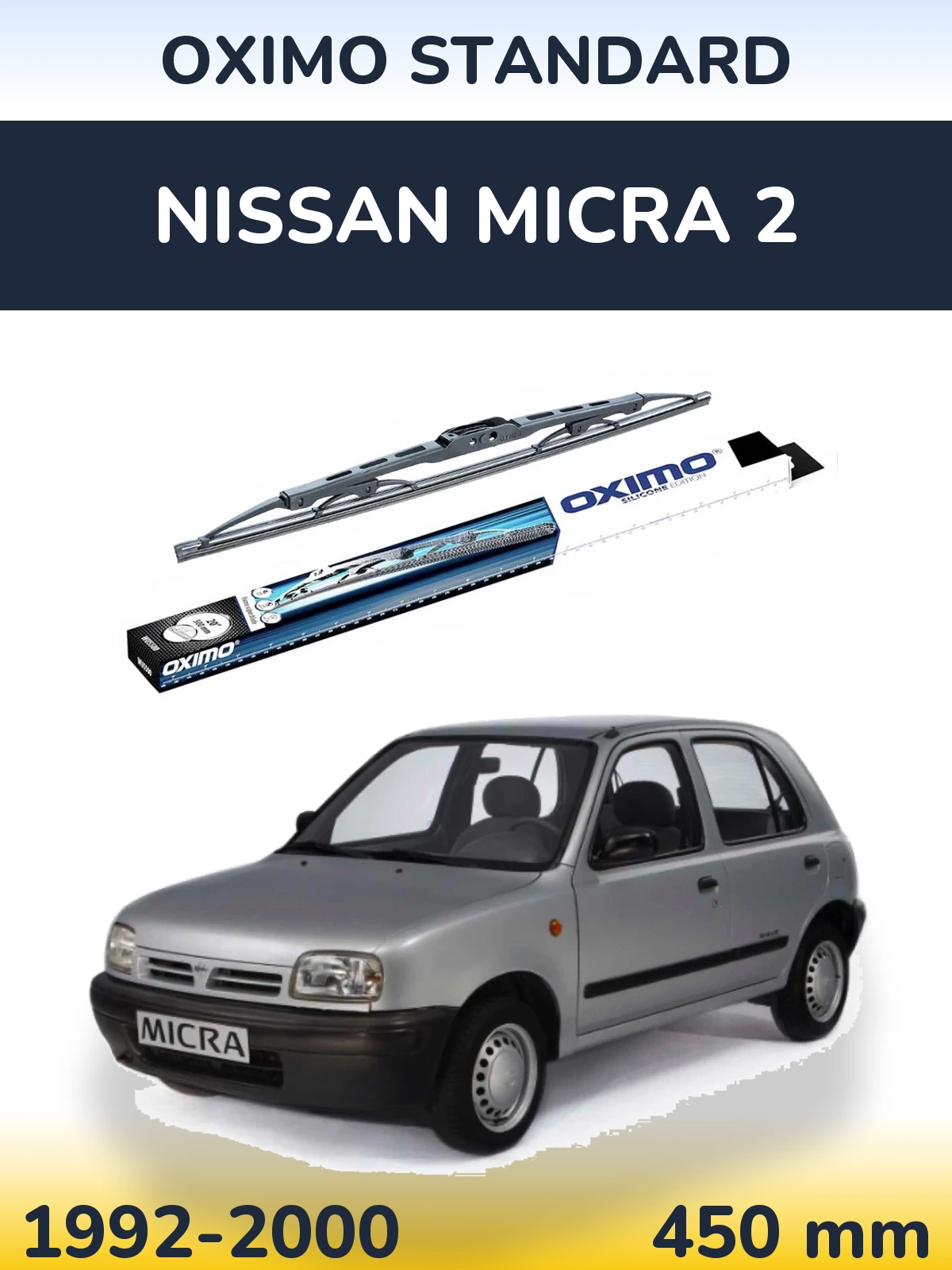 Ștergătoare Oximo Standard pentru Nissan Micra 2