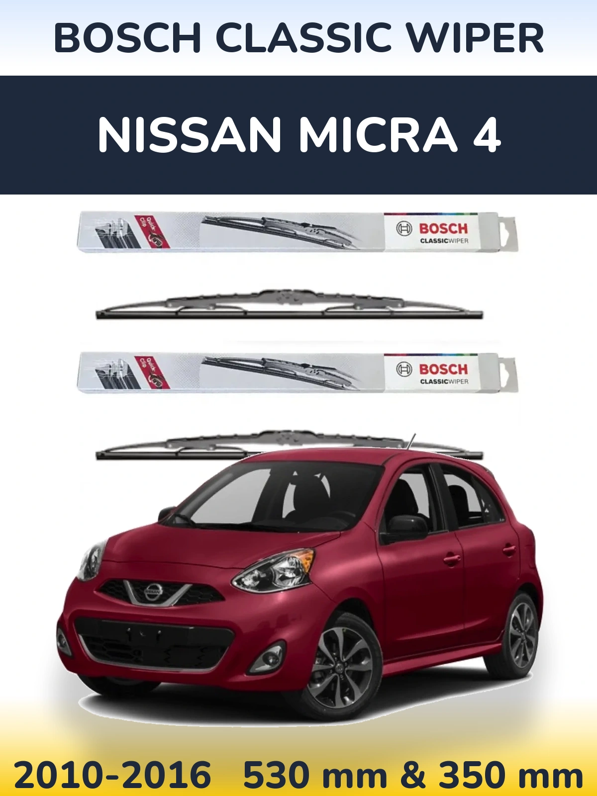 Ștergătoare BOSCH Classic Wiper pentru Nissan Micra 4