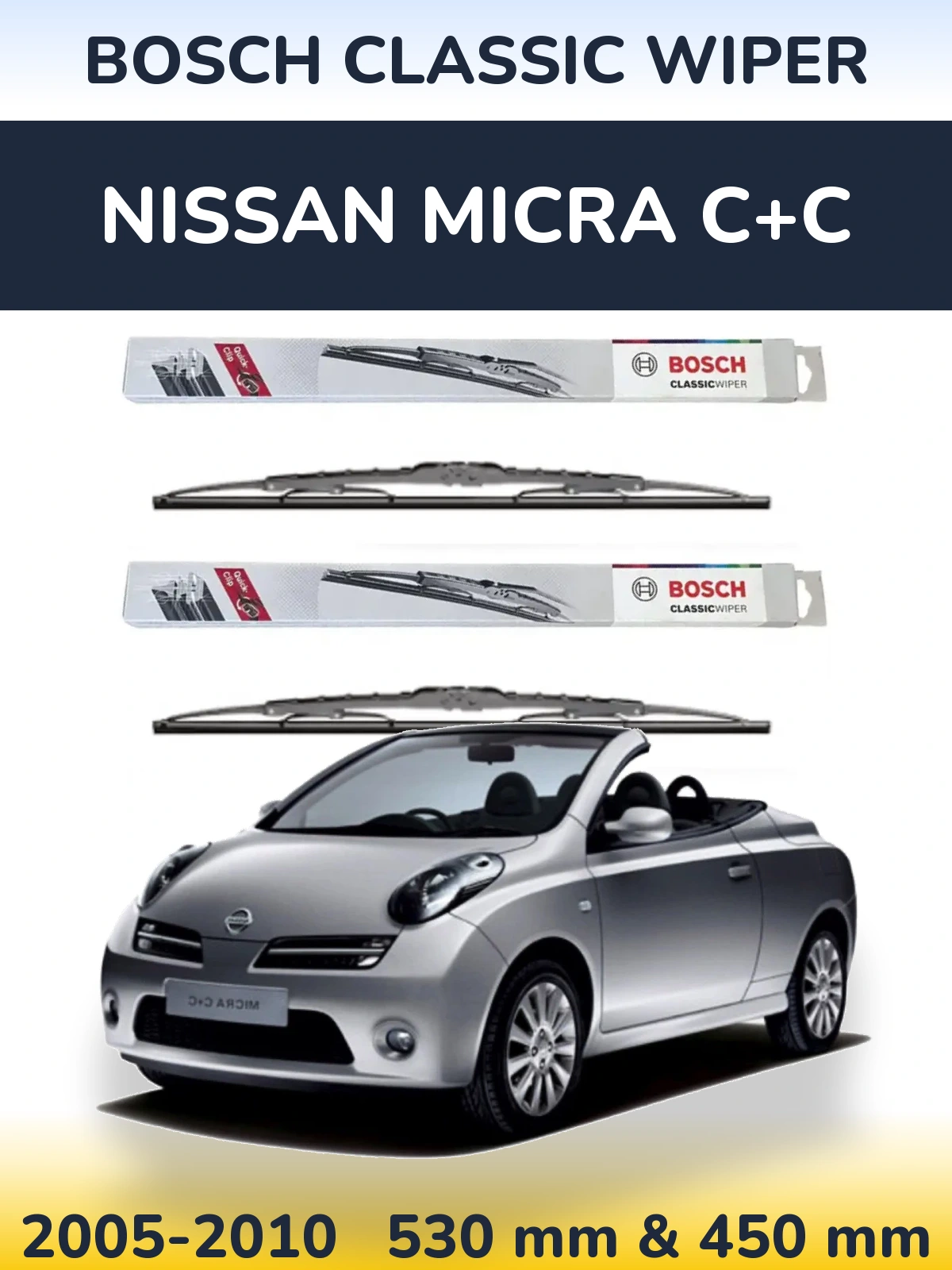 Ștergătoare BOSCH Classic Wiper pentru Nissan Micra C+C