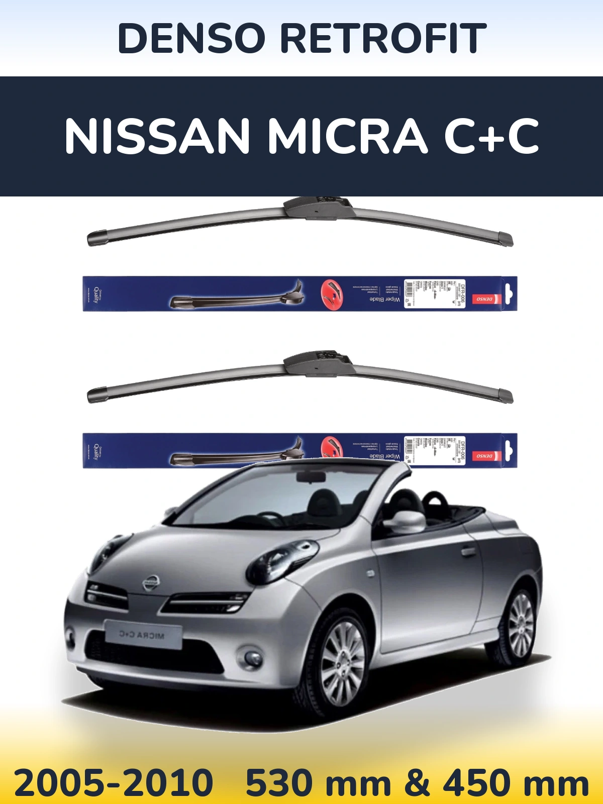 Ștergătoare Denso Retrofit pentru Nissan Micra C+C