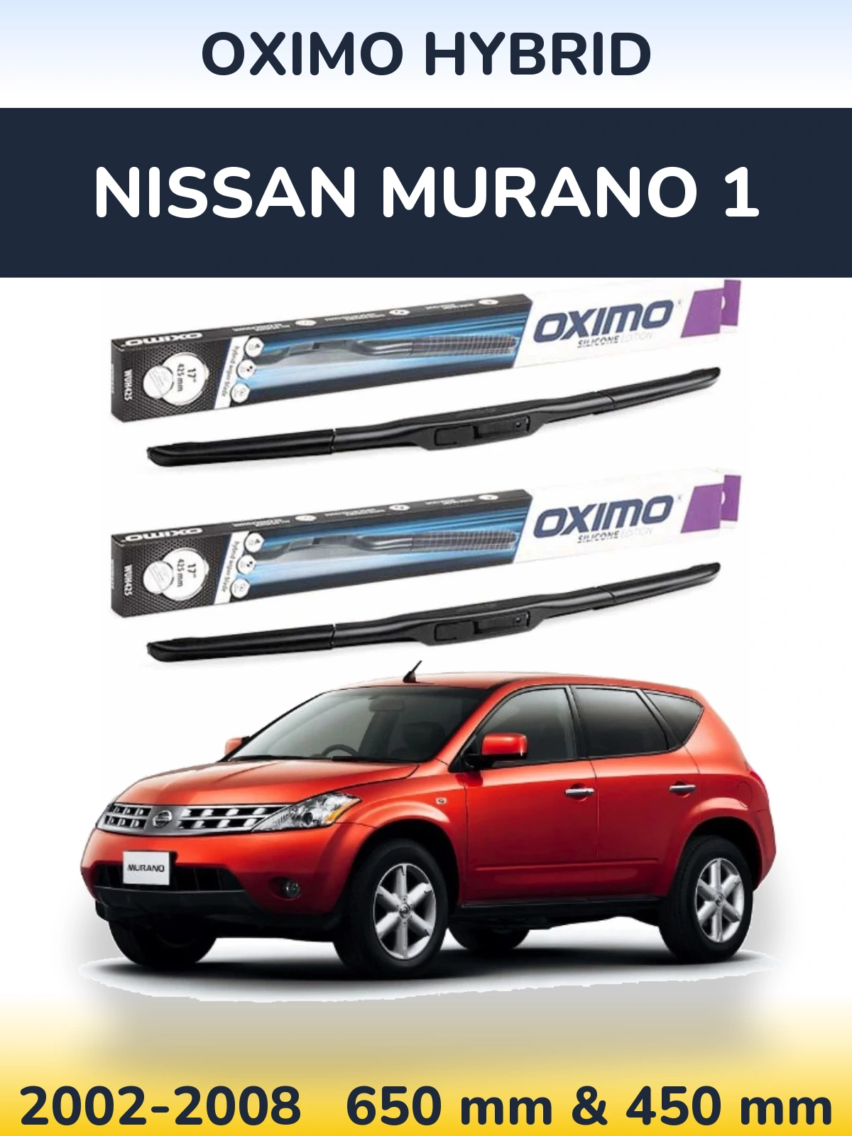 Ștergătoare Oximo Hybrid pentru Nissan Murano 1