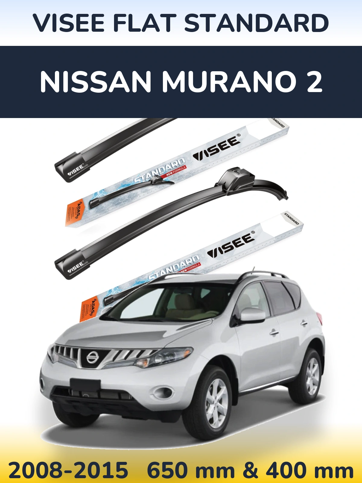 Ștergătoare VISEE FLAT STANDARD pentru Nissan Murano 2