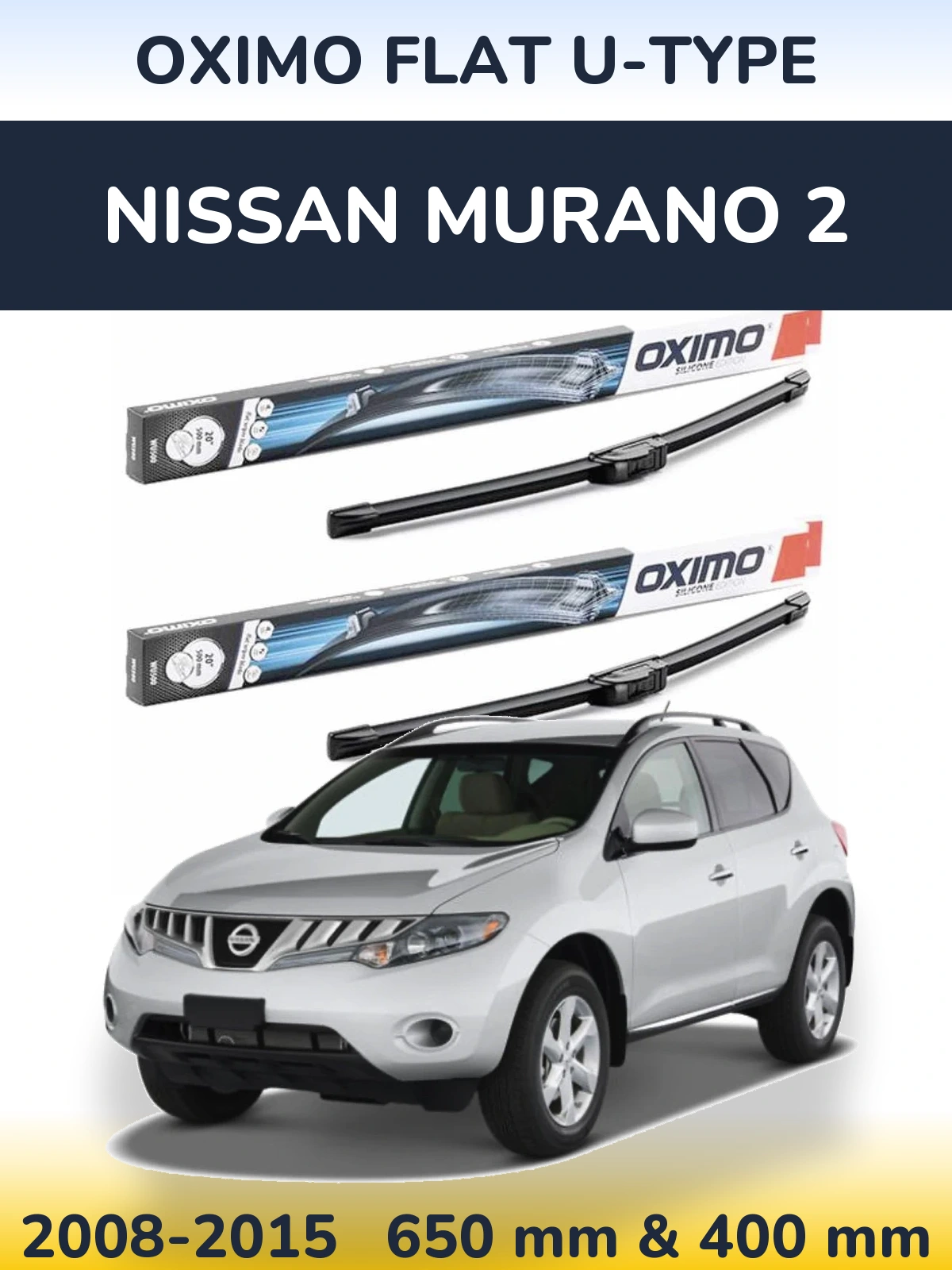 Ștergătoare Oximo Flat U-type pentru Nissan Murano 2
