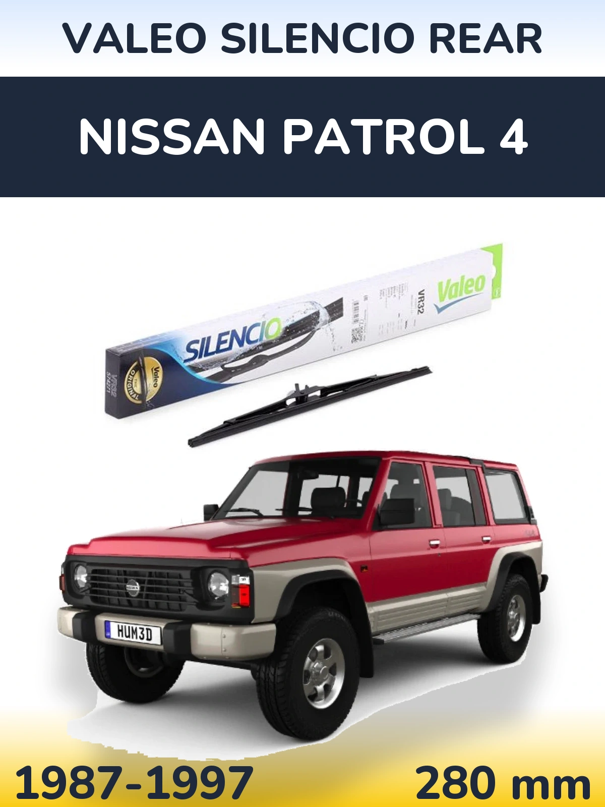 Ștergătoare Valeo Silencio Rear pentru Nissan Patrol 4