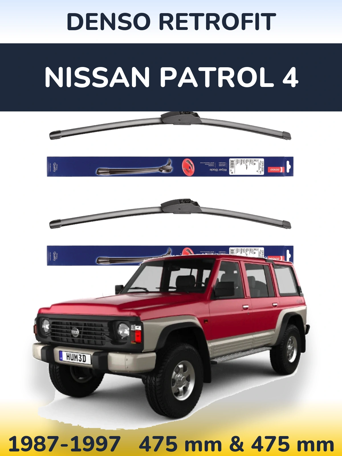 Ștergătoare Denso Retrofit pentru Nissan Patrol 4