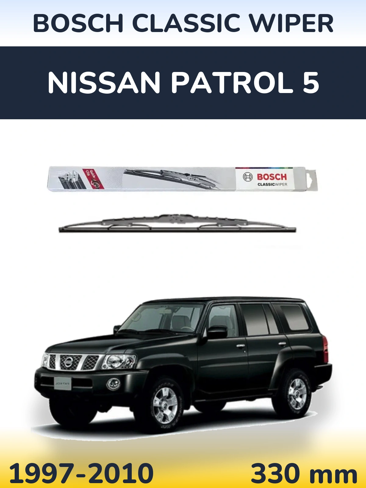 Ștergătoare BOSCH Classic Wiper pentru Nissan Patrol 5