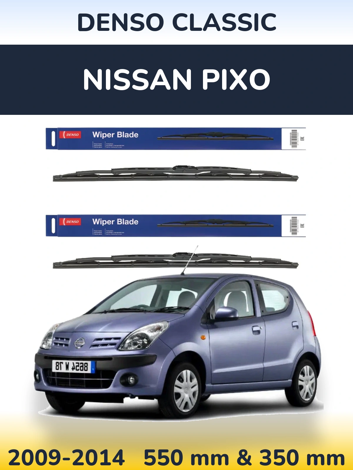 Ștergătoare Denso Classic pentru Nissan Pixo