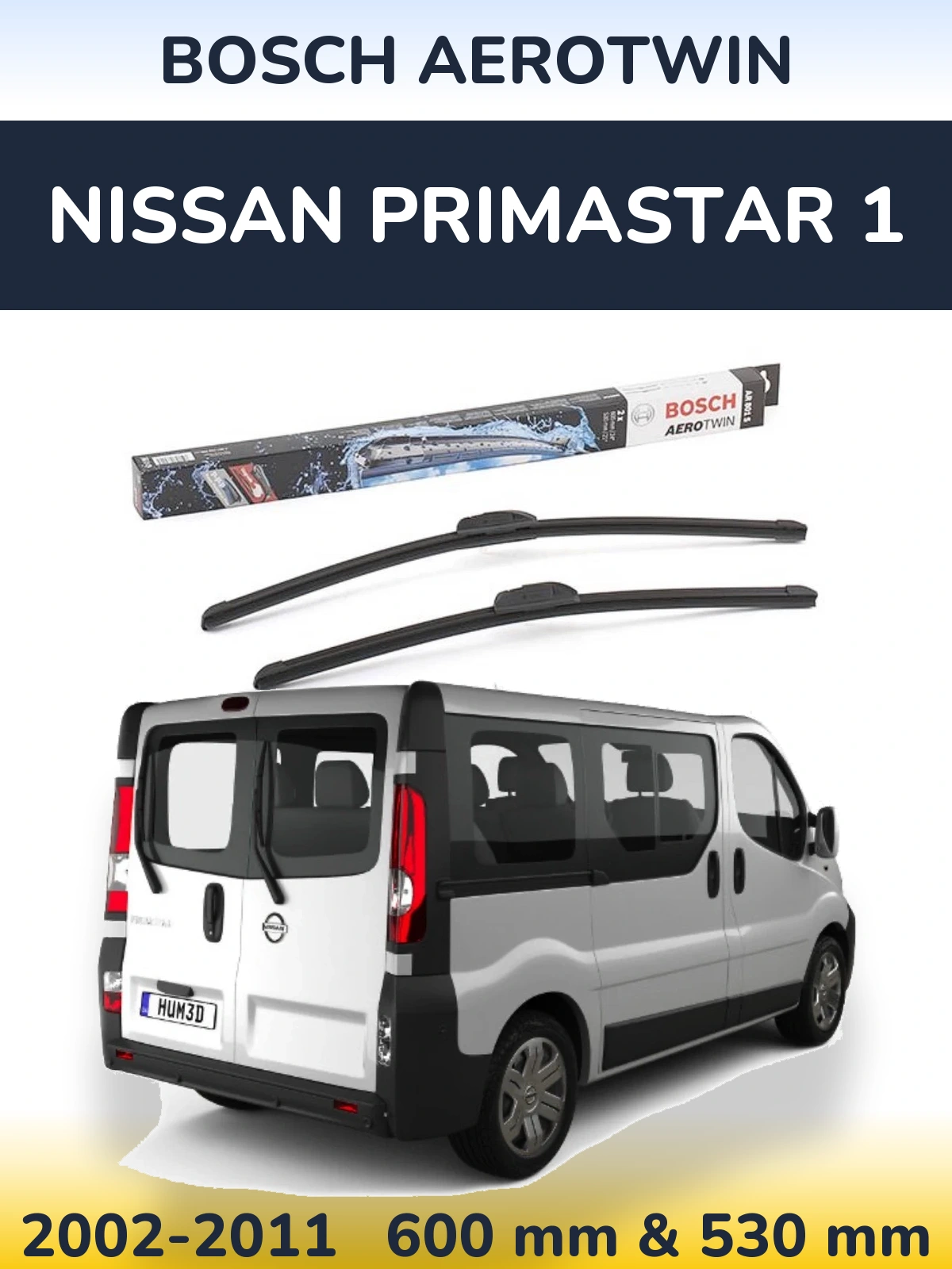 Ștergătoare BOSCH AeroTwin pentru Nissan Primastar 1