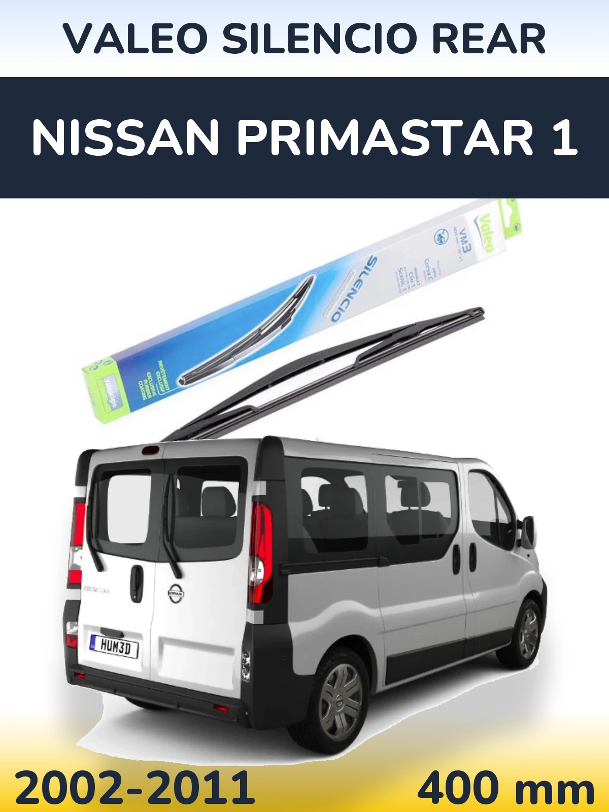 Ștergătoare Valeo Silencio Rear pentru Nissan Primastar 1