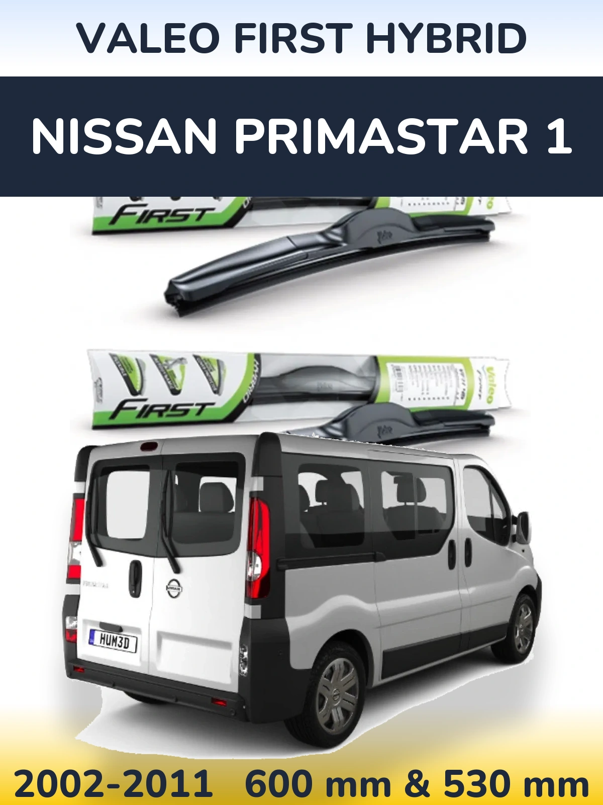 Ștergătoare Valeo First Hybrid pentru Nissan Primastar 1