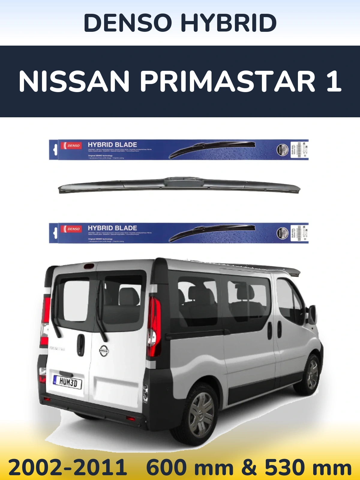 Ștergătoare Denso Hybrid pentru Nissan Primastar 1