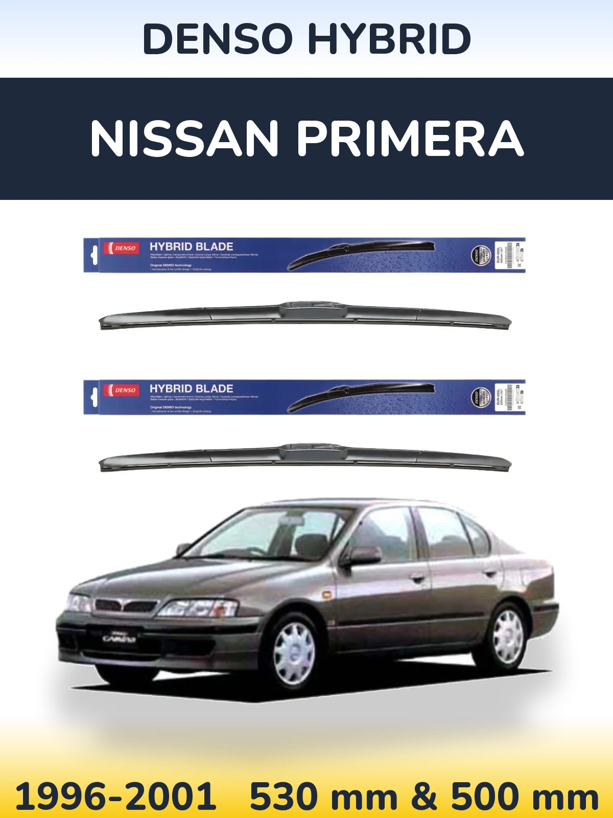 Ștergătoare Denso Hybrid pentru Nissan Primera