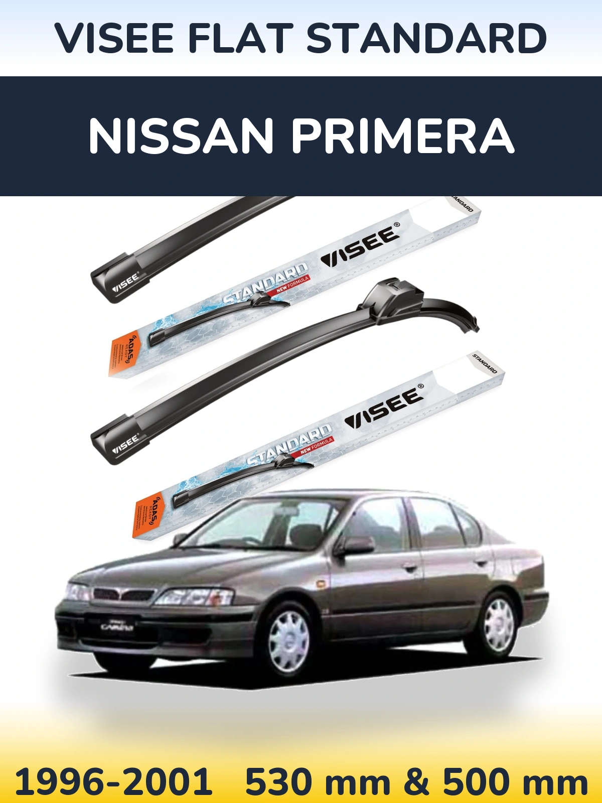 Ștergătoare VISEE FLAT STANDARD pentru Nissan Primera