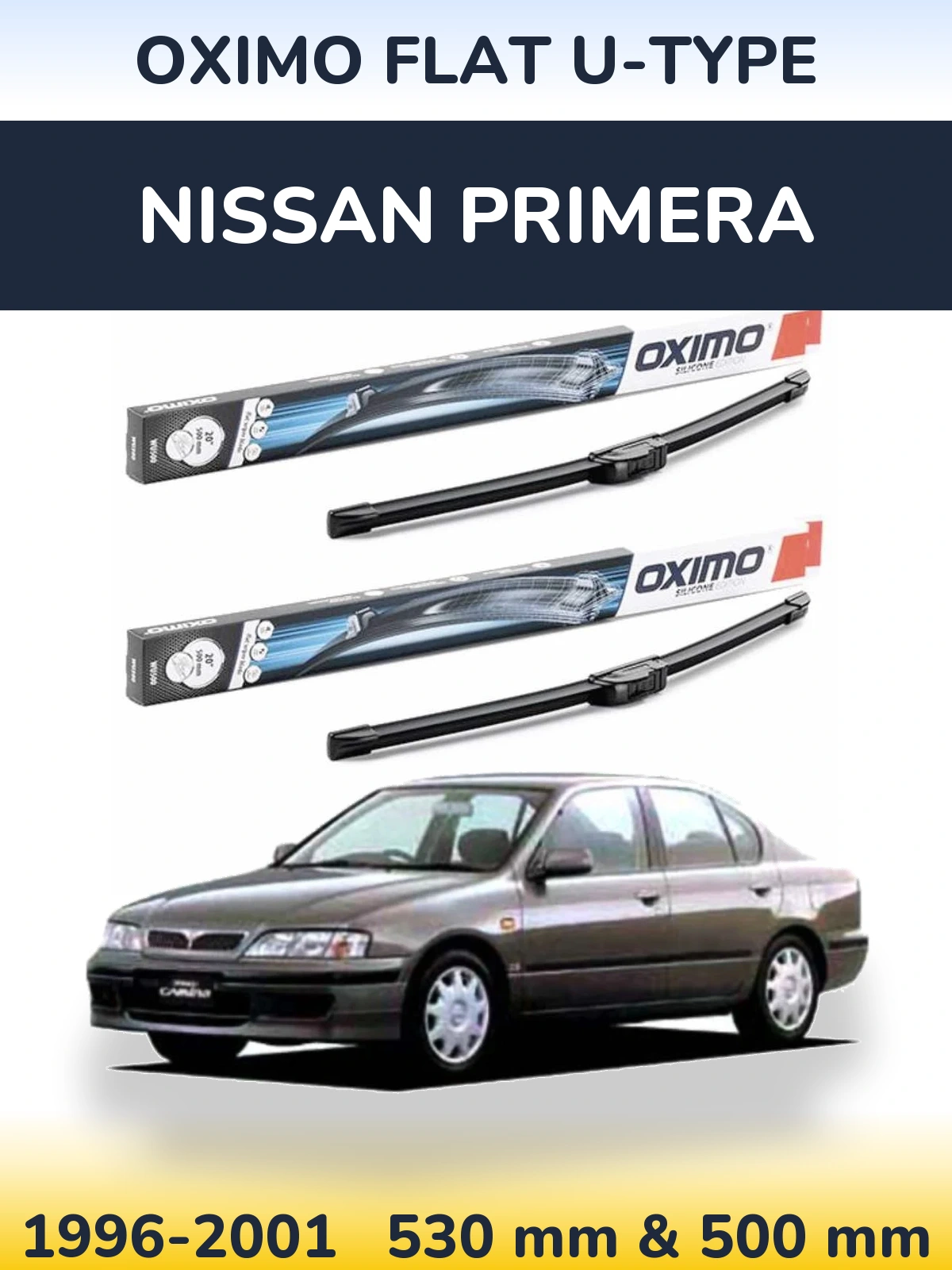 Ștergătoare Oximo Flat U-type pentru Nissan Primera