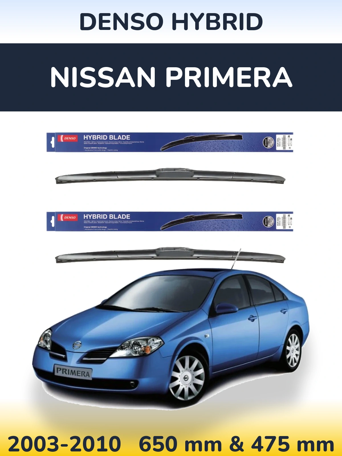 Ștergătoare Denso Hybrid pentru Nissan Primera