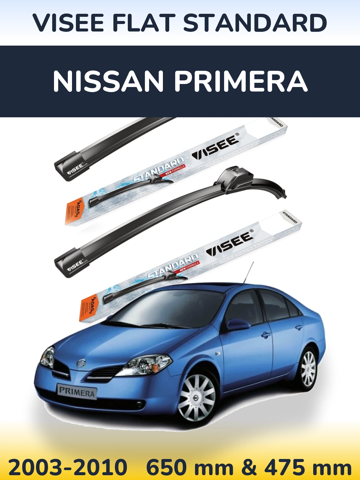 Ștergătoare VISEE FLAT STANDARD pentru Nissan Primera