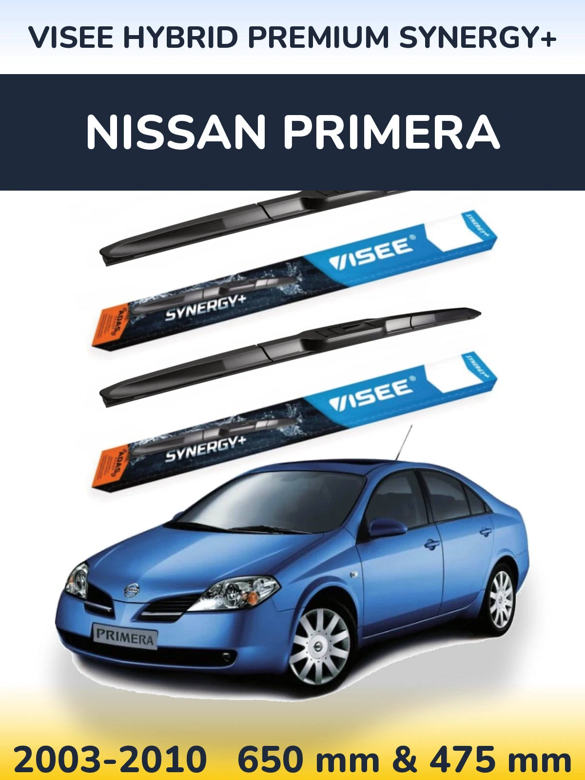 Ștergătoare VISEE HYBRID PREMIUM SYNERGY+ pentru Nissan Primera