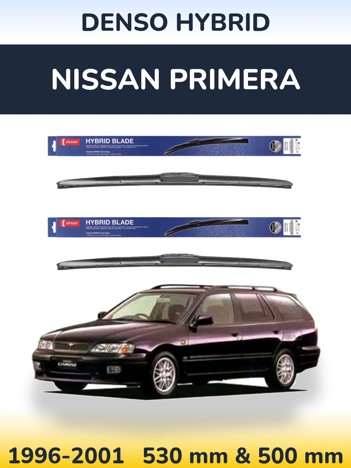 Ștergătoare Denso Hybrid pentru Nissan Primera