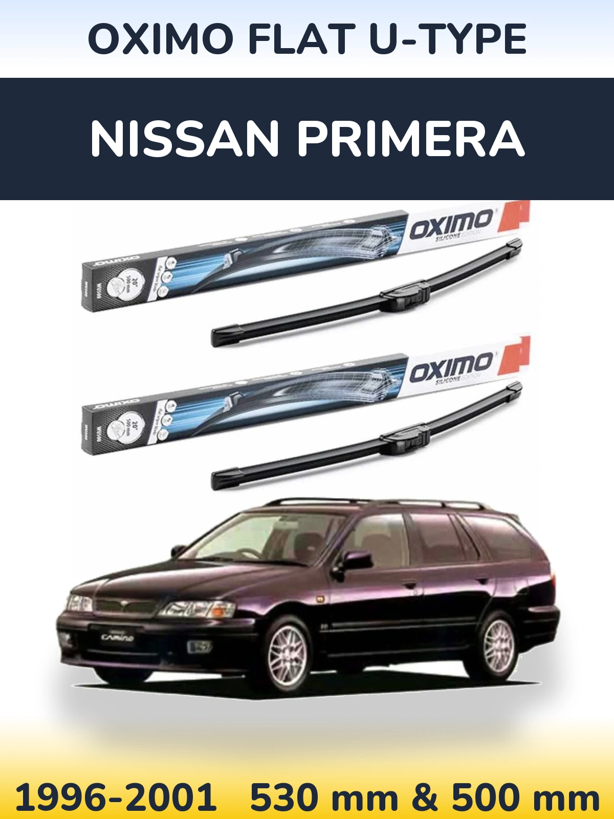 Ștergătoare Oximo Flat U-type pentru Nissan Primera