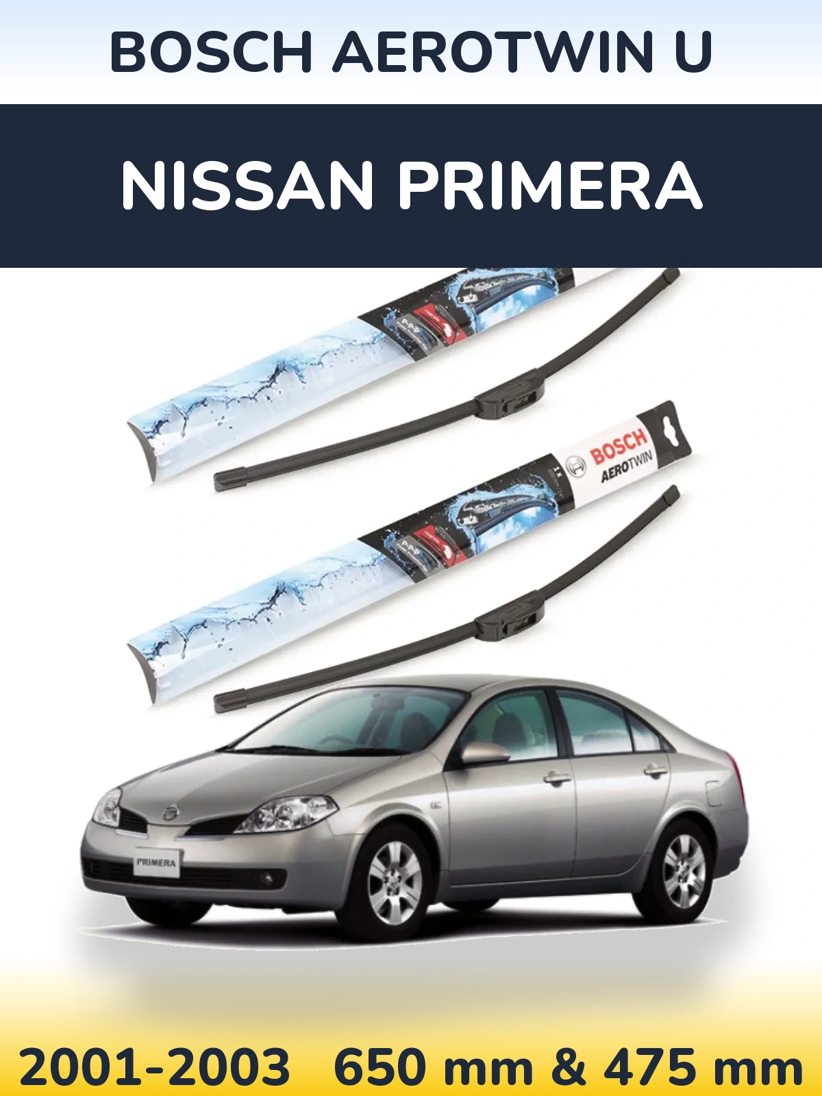 Ștergătoare BOSCH AeroTwin U pentru Nissan Primera
