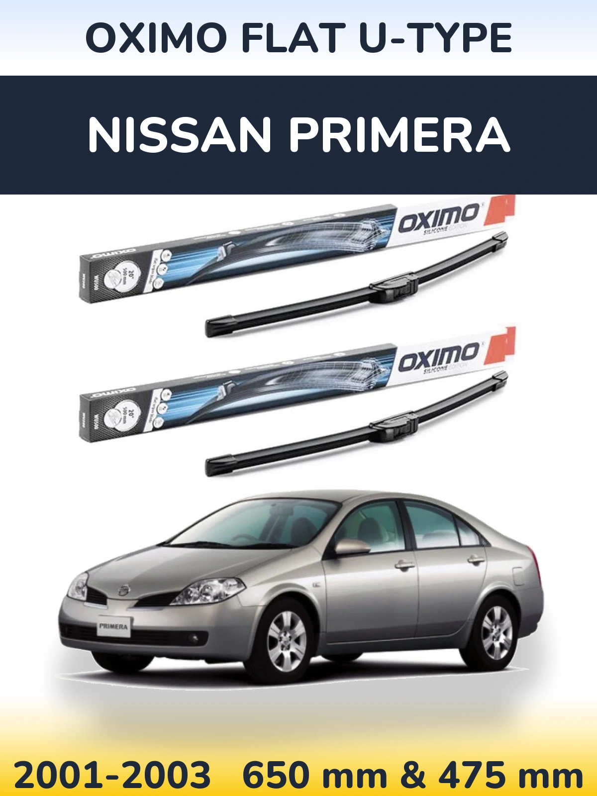 Ștergătoare Oximo Flat U-type pentru Nissan Primera