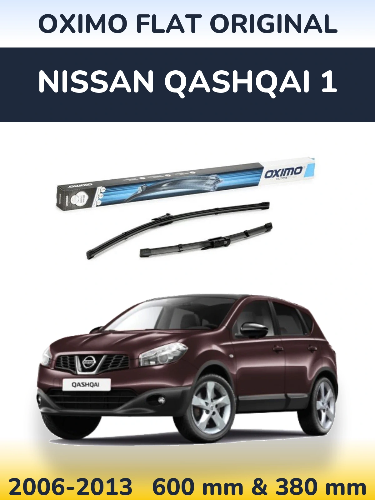 Ștergătoare Oximo Flat Original pentru Nissan Qashqai 1