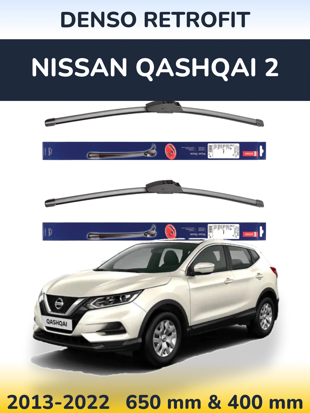 Ștergătoare Denso Retrofit pentru Nissan Qashqai 2