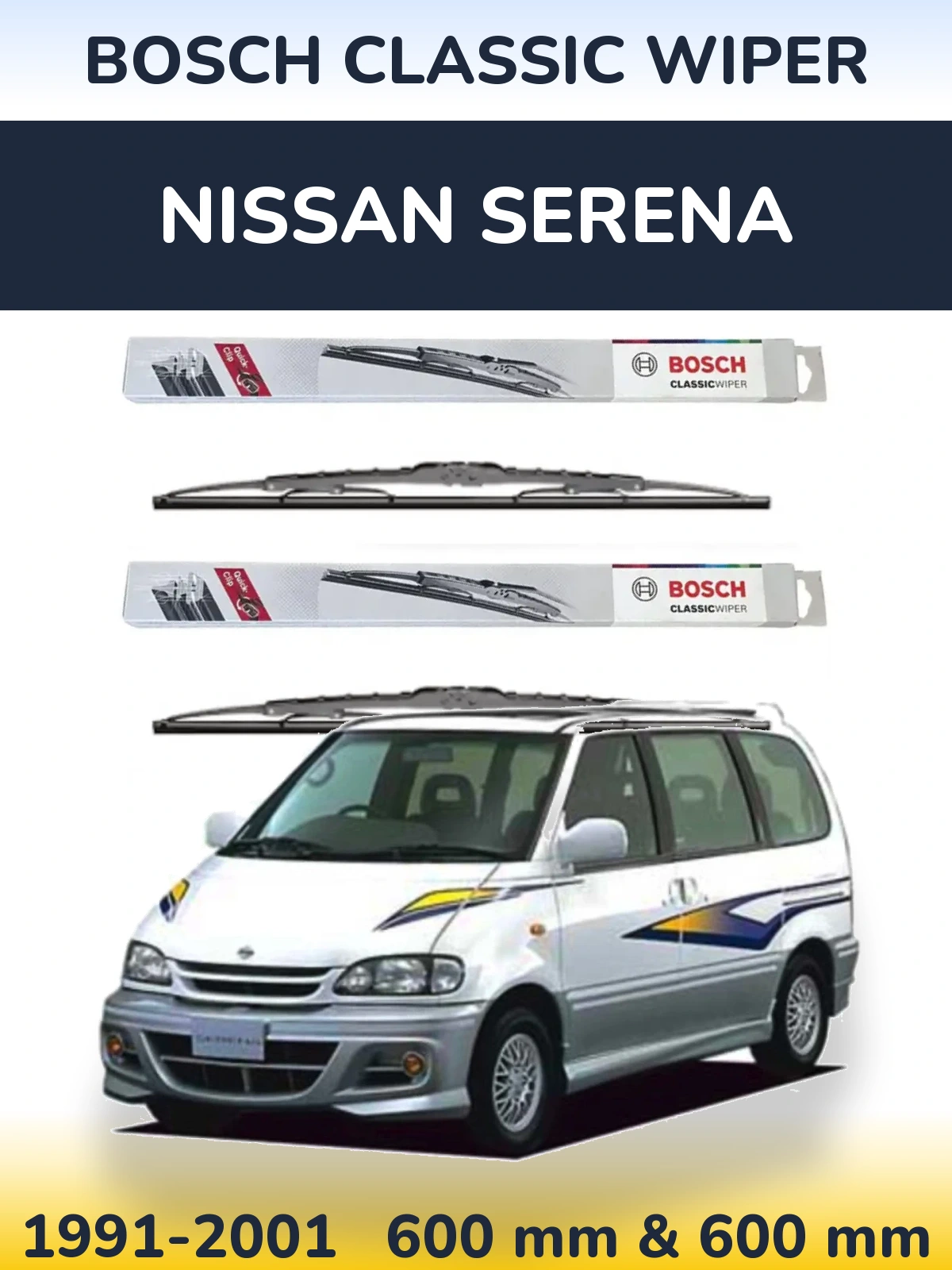 Ștergătoare BOSCH Classic Wiper pentru Nissan Serena