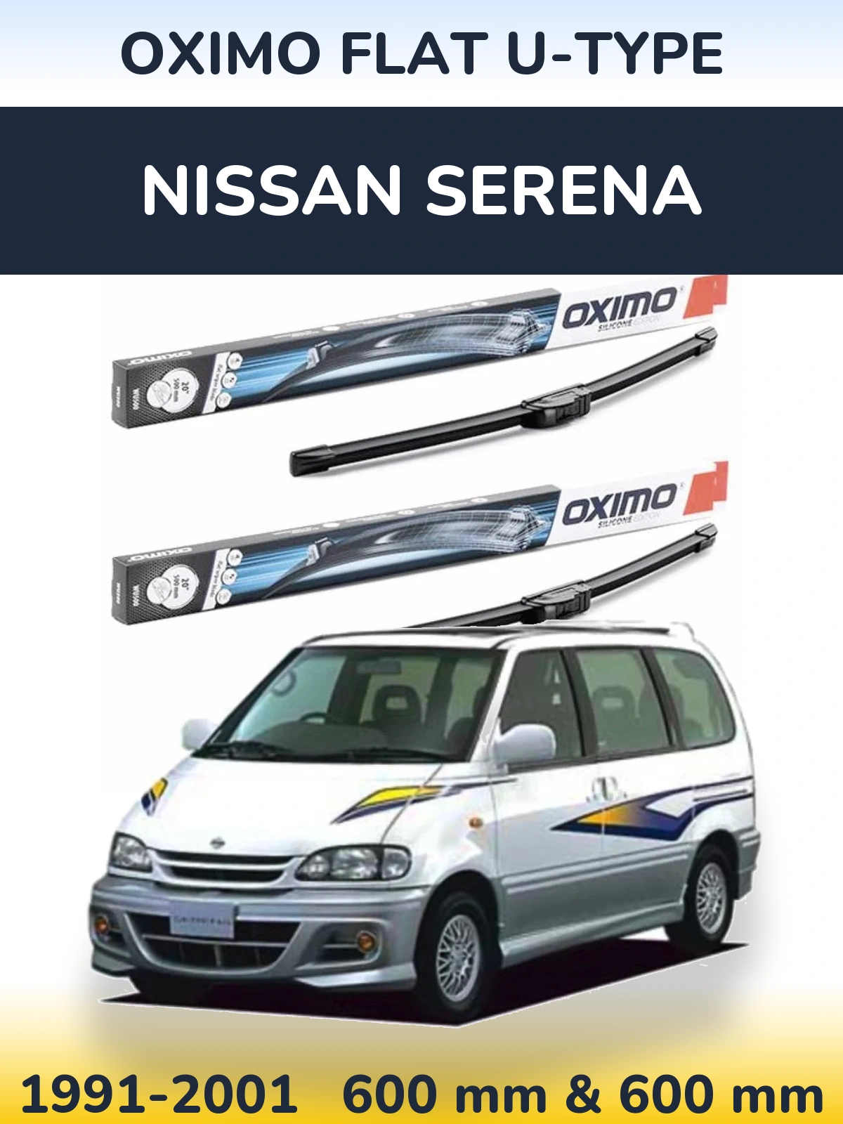 Ștergătoare Oximo Flat U-type pentru Nissan Serena