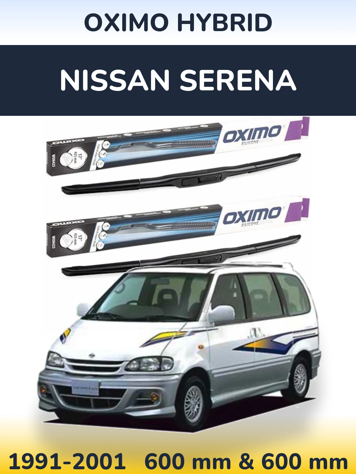 Ștergătoare Oximo Hybrid pentru Nissan Serena