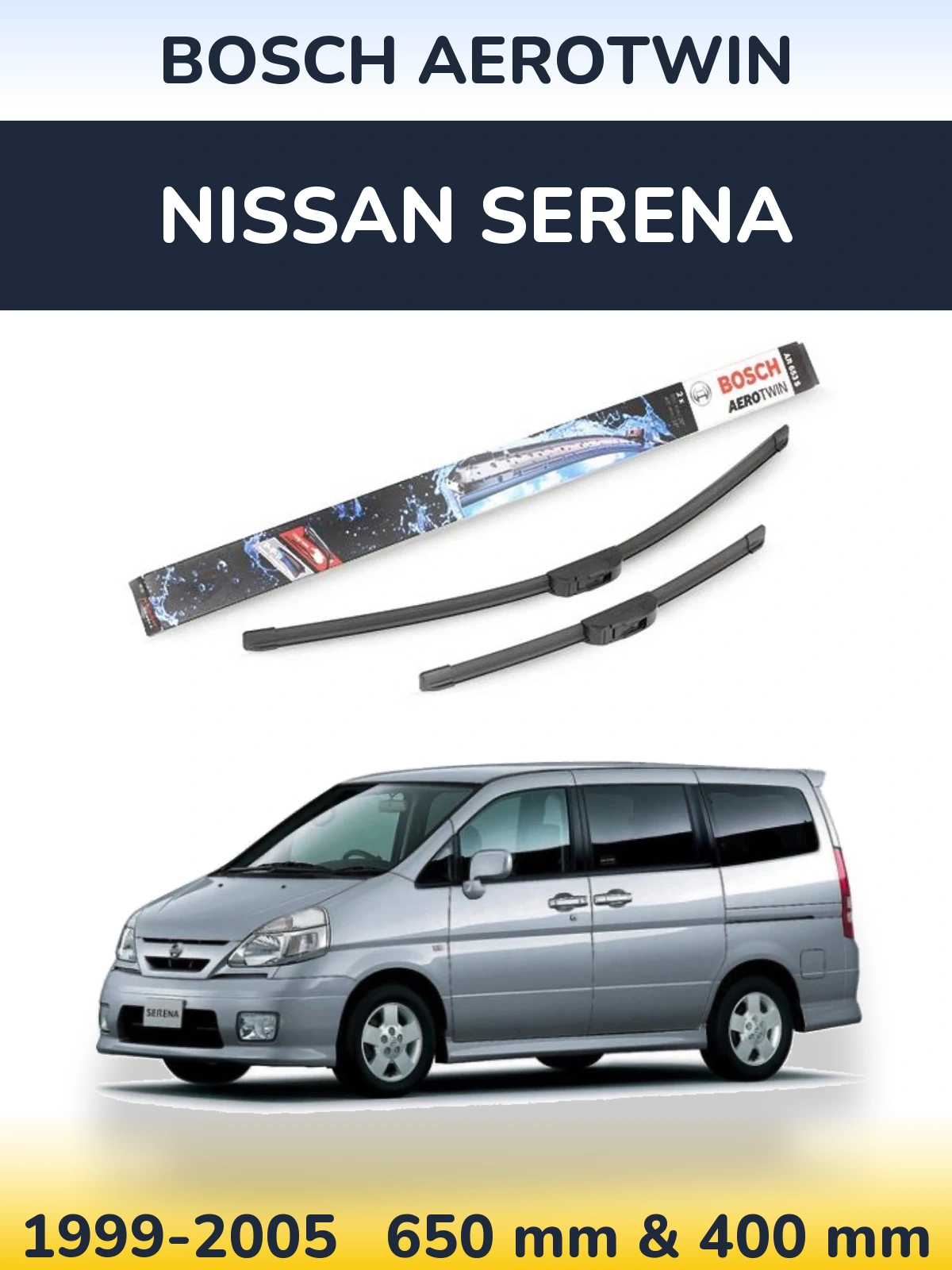 Ștergătoare BOSCH AeroTwin pentru Nissan Serena