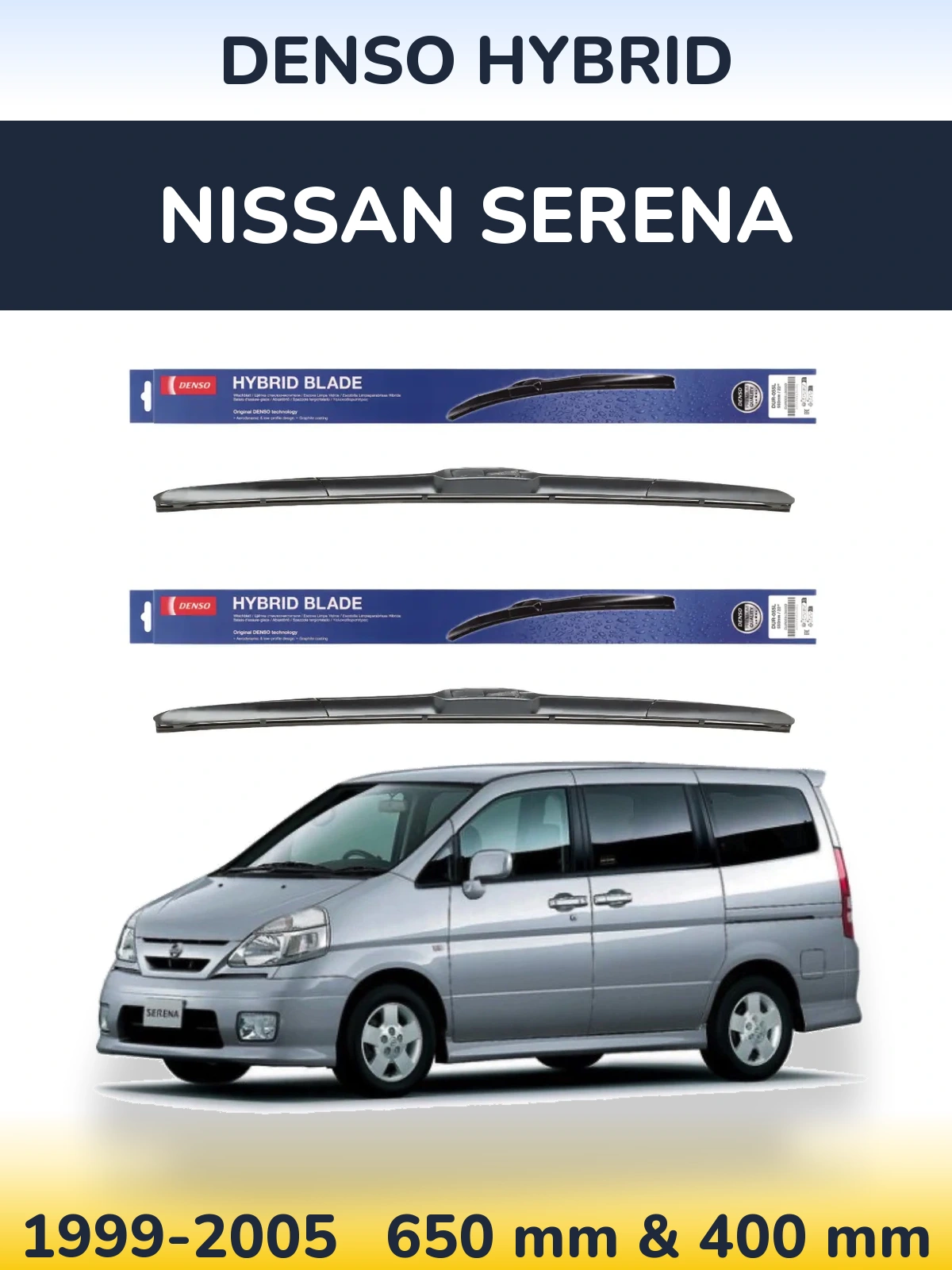 Ștergătoare Denso Hybrid pentru Nissan Serena