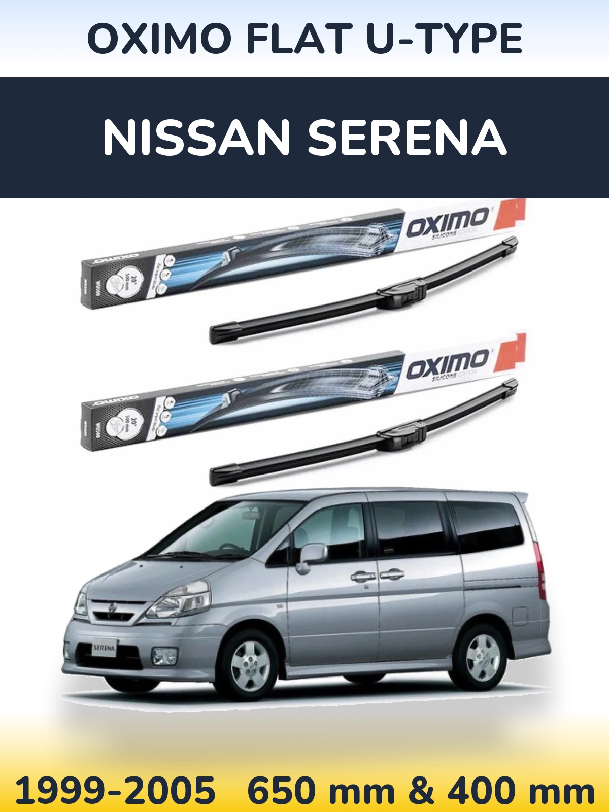 Ștergătoare Oximo Flat U-type pentru Nissan Serena