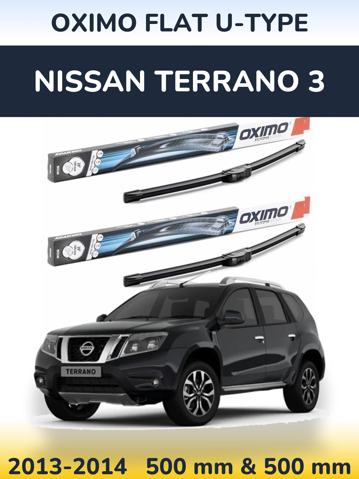 Ștergătoare Oximo Flat U-type pentru Nissan Terrano 3