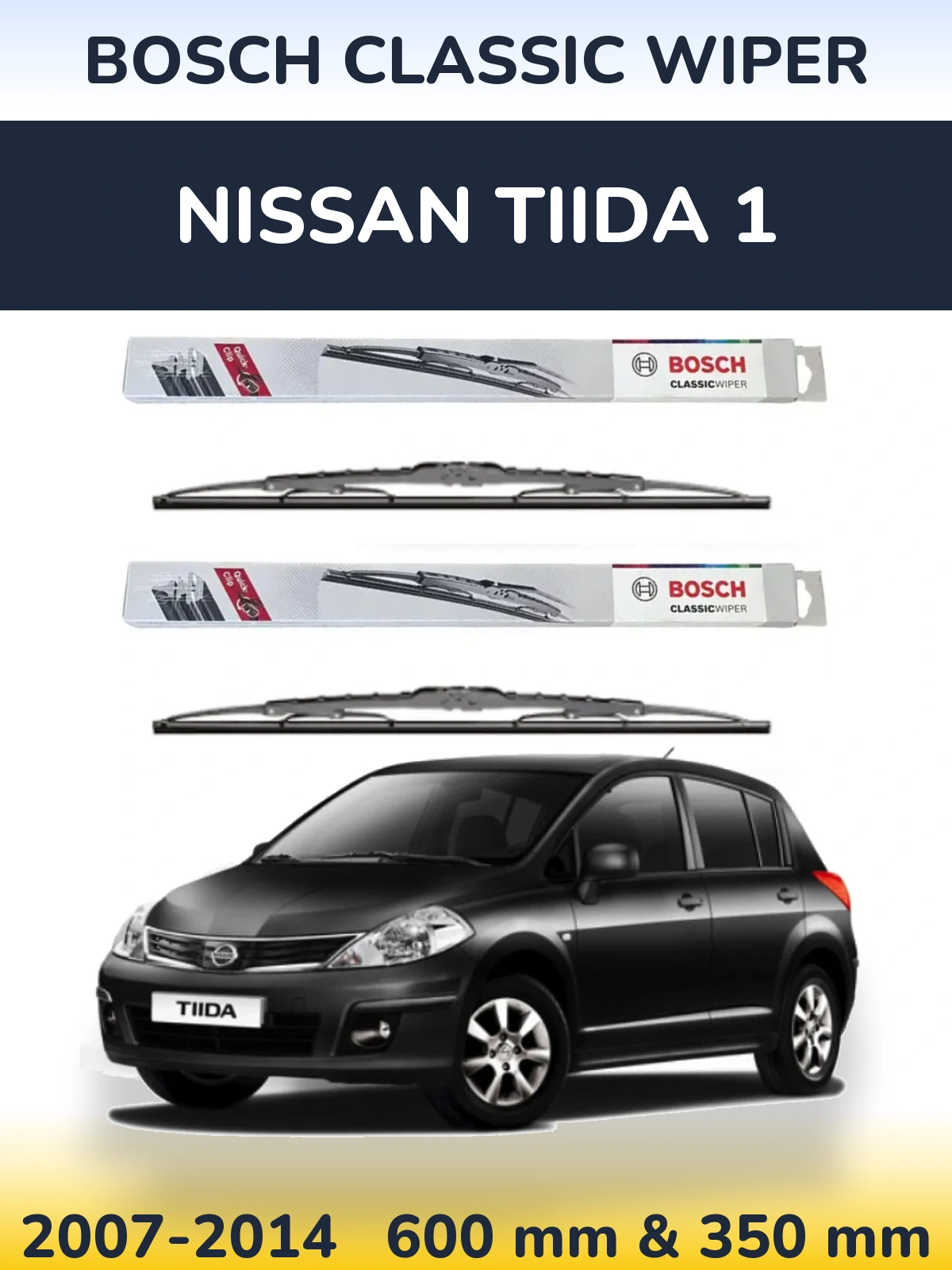 Ștergătoare BOSCH Classic Wiper pentru Nissan Tiida 1