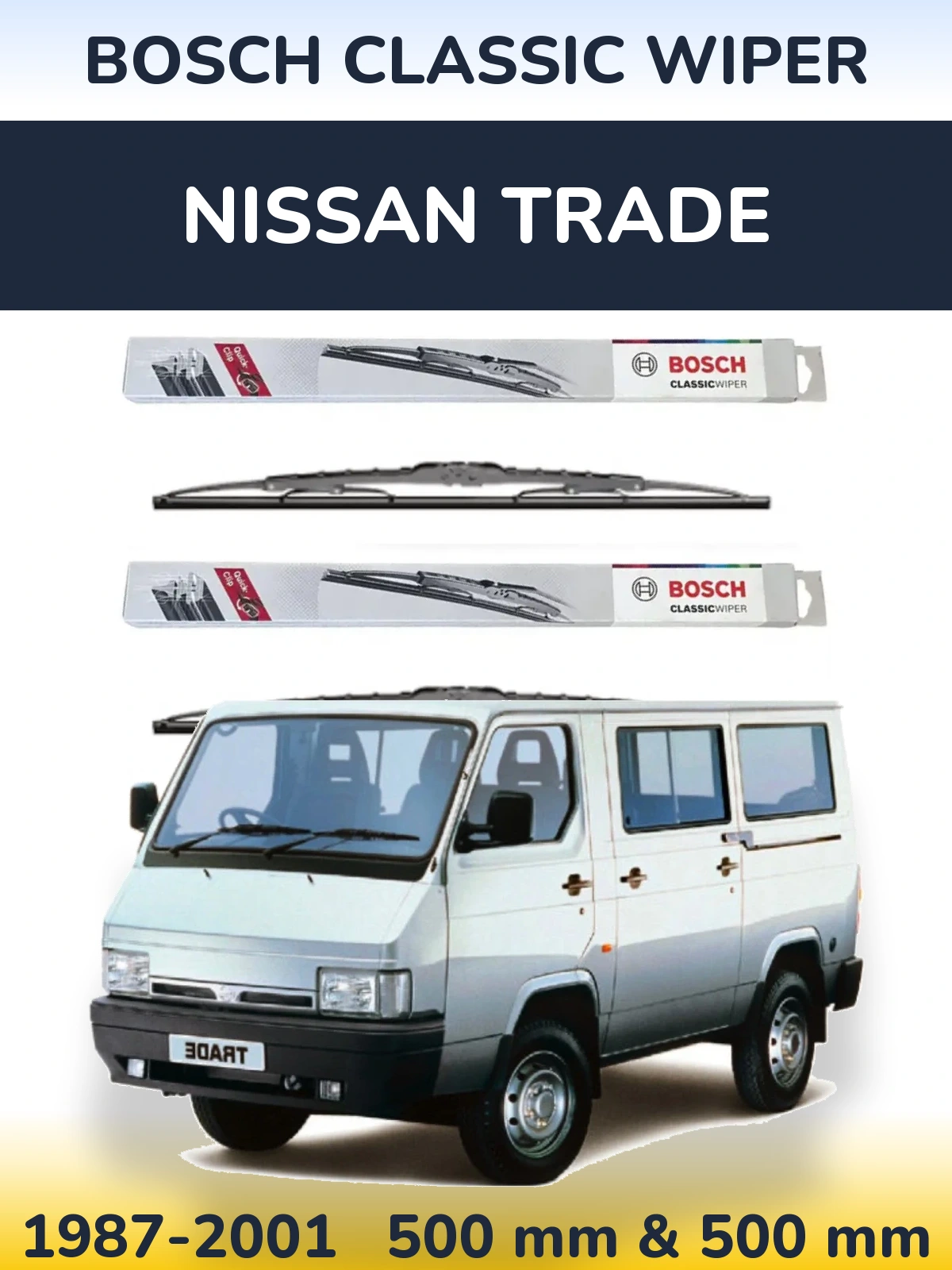 Ștergătoare BOSCH Classic Wiper pentru Nissan Trade
