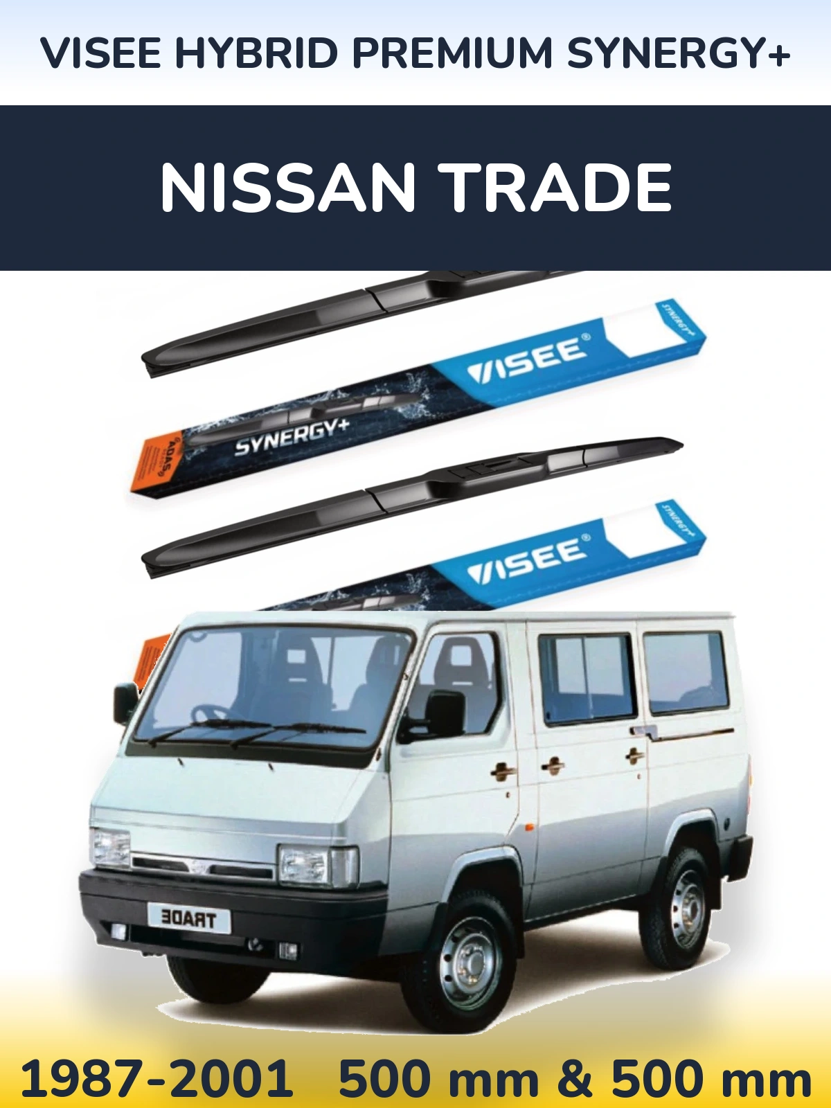 Ștergătoare VISEE HYBRID PREMIUM SYNERGY+ pentru Nissan Trade