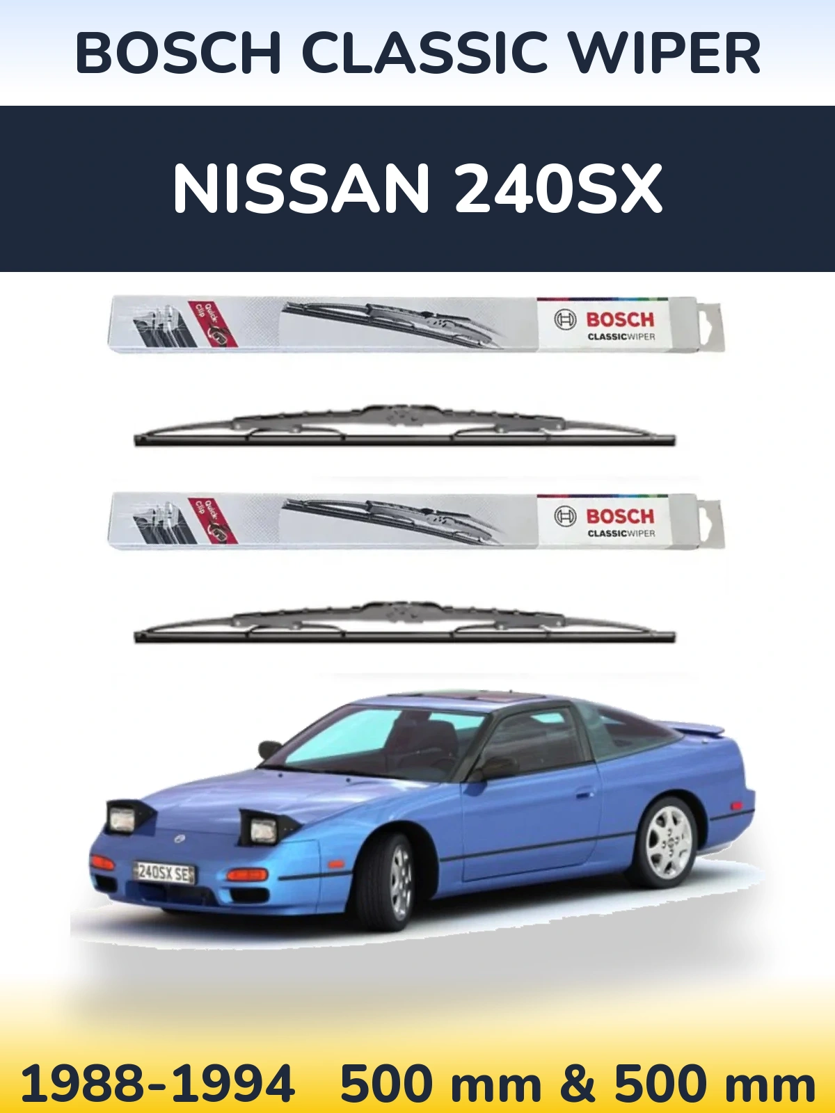 Ștergătoare BOSCH Classic Wiper pentru Nissan 240SX