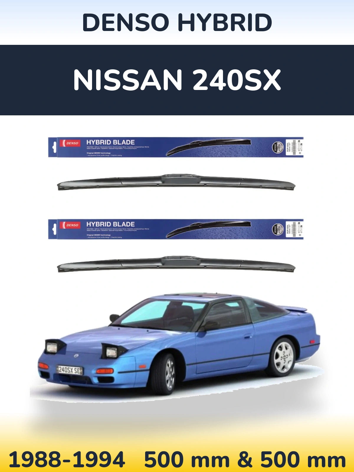 Ștergătoare Denso Hybrid pentru Nissan 240SX