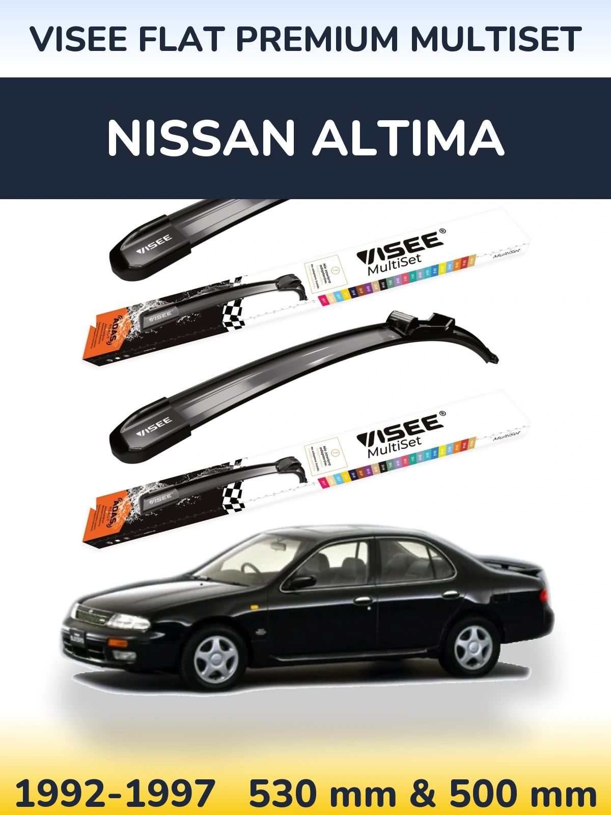 Ștergătoare VISEE FLAT PREMIUM MultiSet pentru Nissan Altima