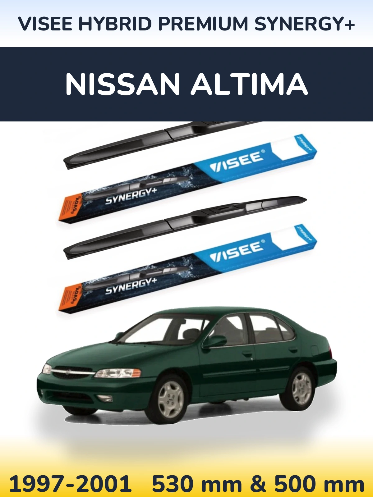 Ștergătoare VISEE HYBRID PREMIUM SYNERGY+ pentru Nissan Altima