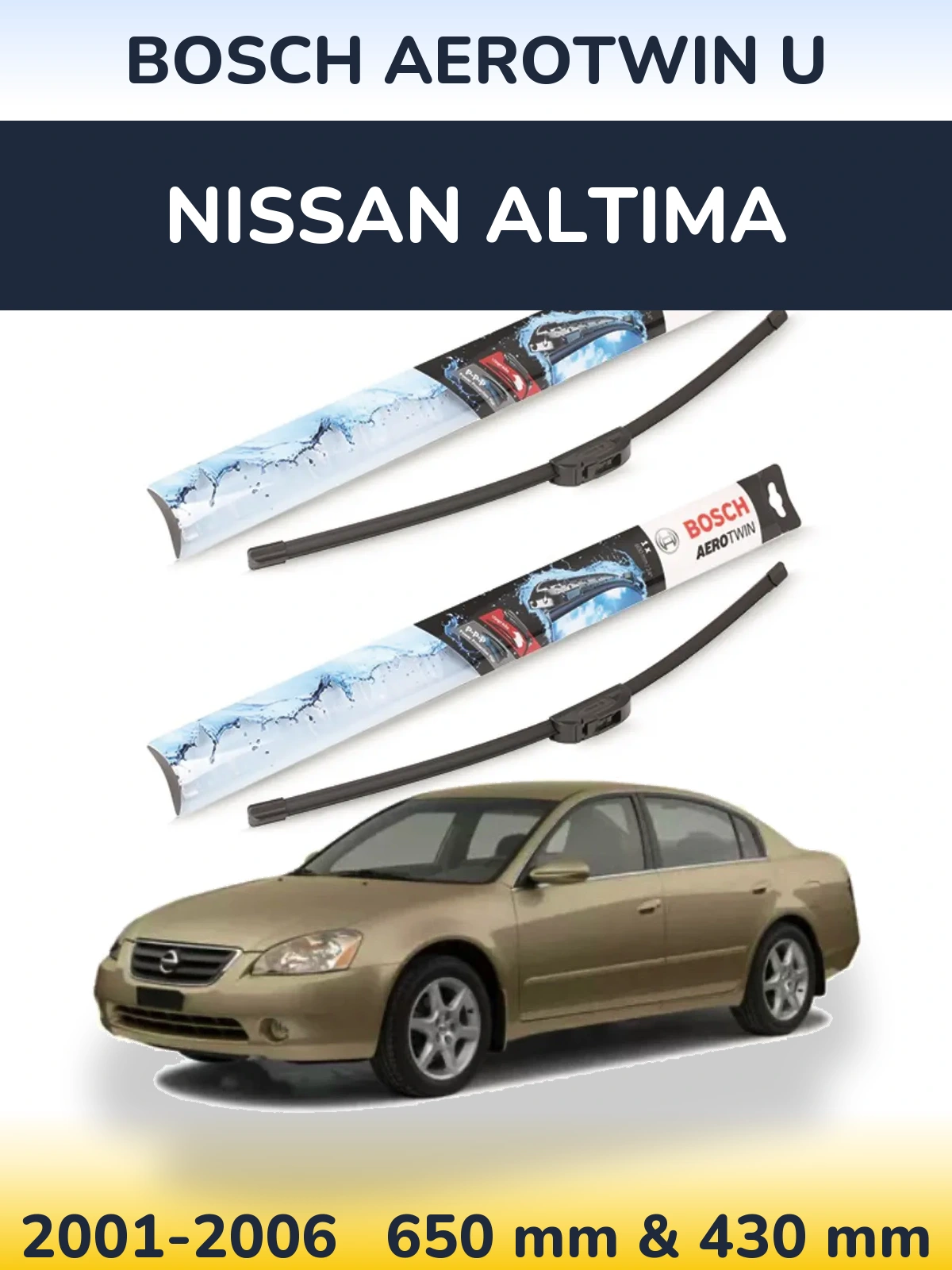 Ștergătoare BOSCH AeroTwin U pentru Nissan Altima