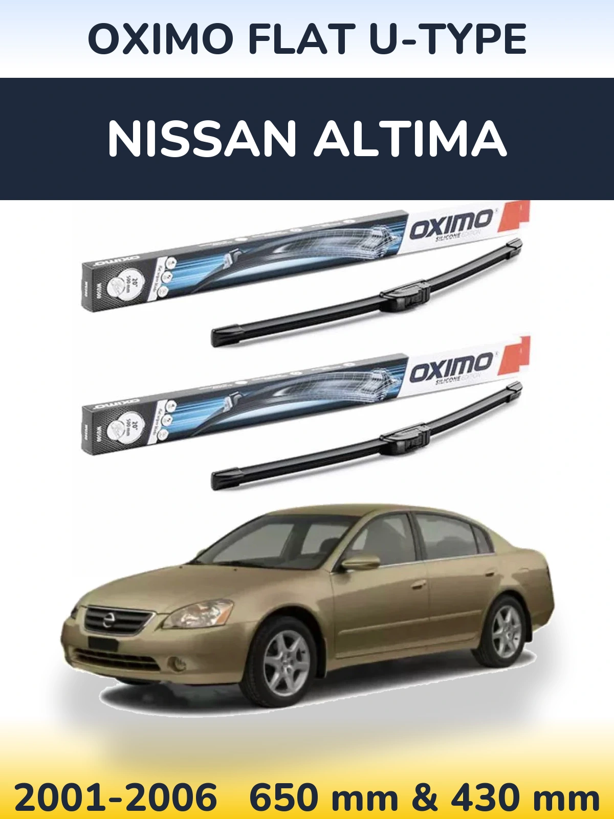 Ștergătoare Oximo Flat U-type pentru Nissan Altima